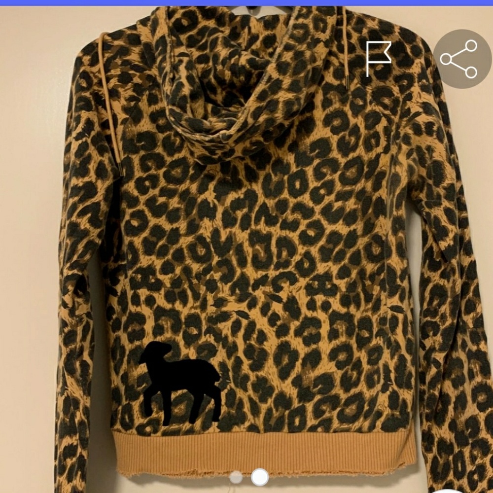 Brand new vintage L.A.M.B leopard hoodie